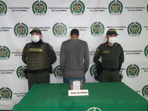 65 armas de fuego ilegales se han incautado en Manizales  Capturamos a “Jorge” de 45 años por el delito de fabricación, tráfico, porte o tenencia de armas de fuego