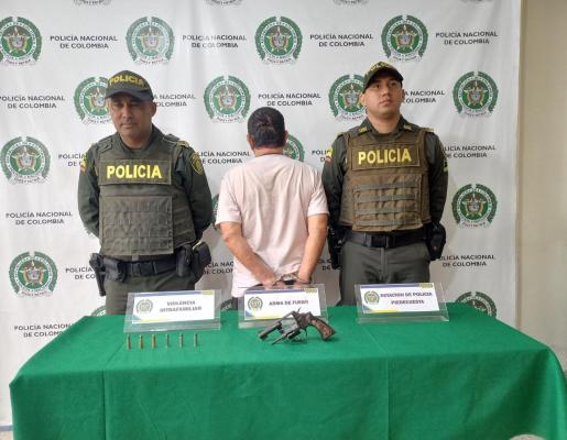 Capturado por porte ilegal de armas