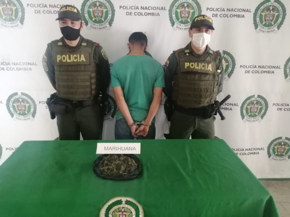 Venezolano de 20 años fue capturado en la galería con estupefacientes 3.125 kilos de marihuana se han incautado en lo corrido del año en Manizales