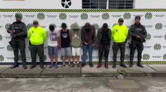 Capturados ‘Los del Río’, dedicados al tráfico de estupefacientes y delitos conexos en el municipio de Río Frío