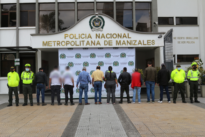 Nueve hombres y una mujer deberán responder por concierto para delinquir y falsedad ideológica en documento público  Desarticulamos un grupo delincuencial común organizado denominado  “los ñoños”