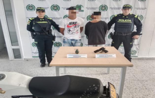 capturados por el delito de porte de armas de fuego
