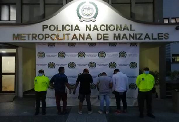 Con artimañas y astucia lograban estafar a los manizaleños Cuatro hombres fueron capturados en flagrancia por el delito de estafa