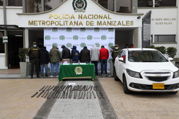 Capturados siete hombres y aprehendido un adolescente por el delito de hurto en Manizales Capturados por hurto
