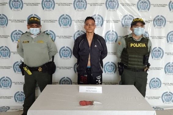 Capturado por el delito de hurto