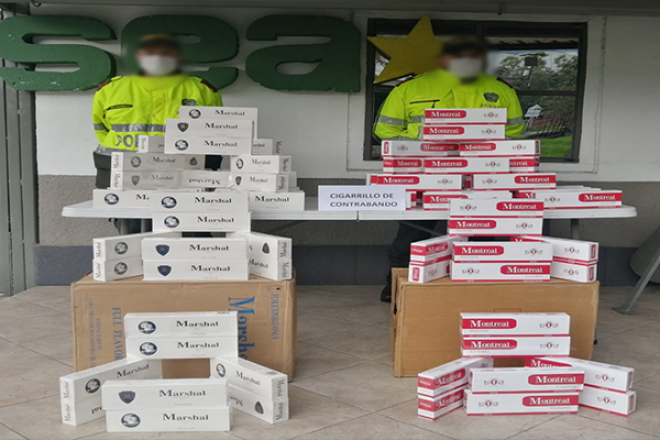 la mercancía esta avaluada en $5.000.000    1.000 cajetillas de cigarrillos fueron aprehendidas en Manizales