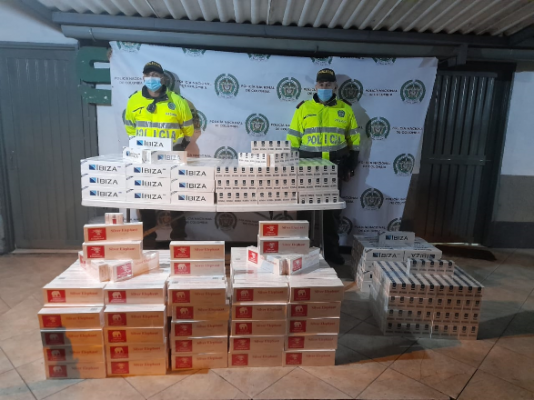 Aprehendimos 7.500 cajetillas de cigarrillos Aprehendimos 7.500 cajetillas de cigarrillos en Manizales
