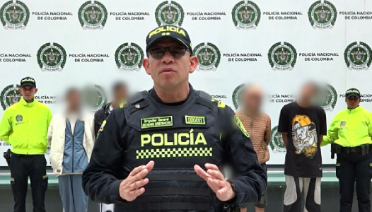 Comandante de la Policía Metropolitana de Bogotá presenta a los medios de comunicación los resultados del operativo