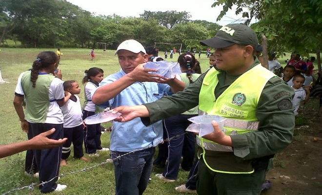 Patrullero Jorge Orozco comunicador 