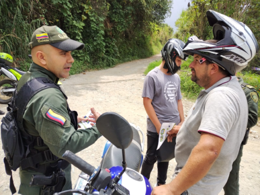 Novedosa estrategia preventiva, fue desplegada por el GAULA de la Policía Nacional en Neira