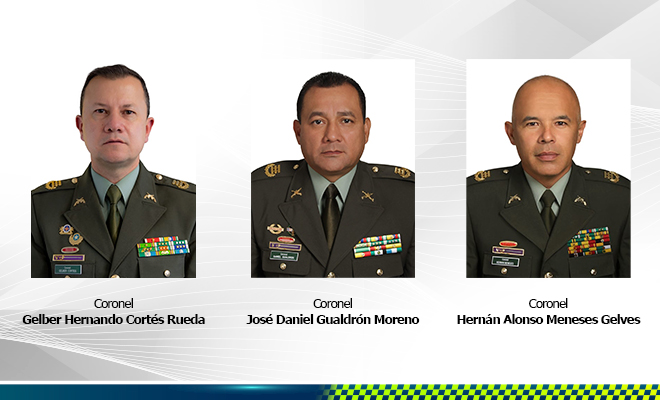 Cr Gelber Cortés, Cr José Gualdrón y Cr Hernán Meneses