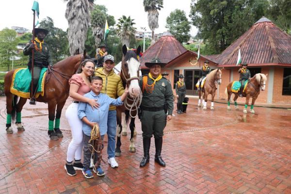 Dos semovientes equinos llamados “Nevado” y “San Diego” cumplieron su tiempo de servicio en la institución Dos semovientes equinos llamados “Nevado” y “San Diego” cumplieron su tiempo de servicio en la institución