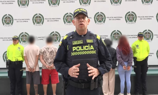 El brigadier General presenta a la opinión pública este resultado contra la delincuencia