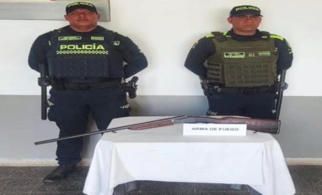  lograron el hallazgo de un arma de fuego tipo escopeta