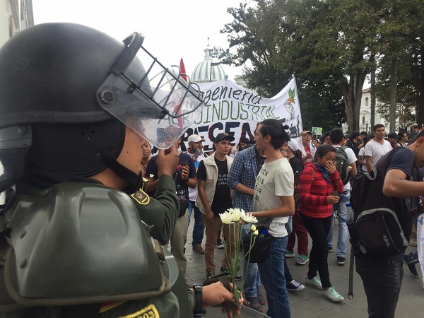 hermosas flores que fueron entregadas como símbolo de respeto y admiración