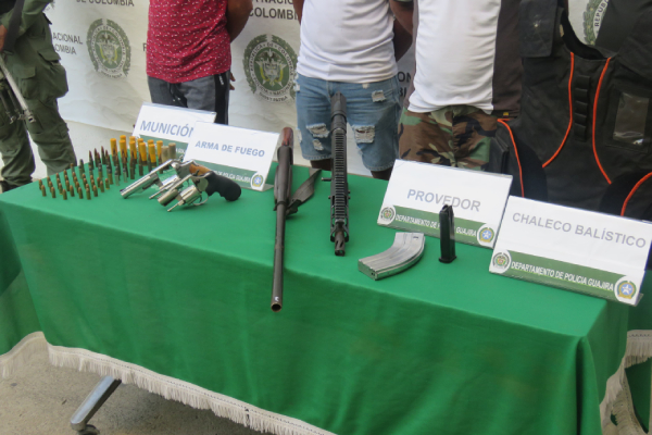 Incautación de munición y armas de fuego 