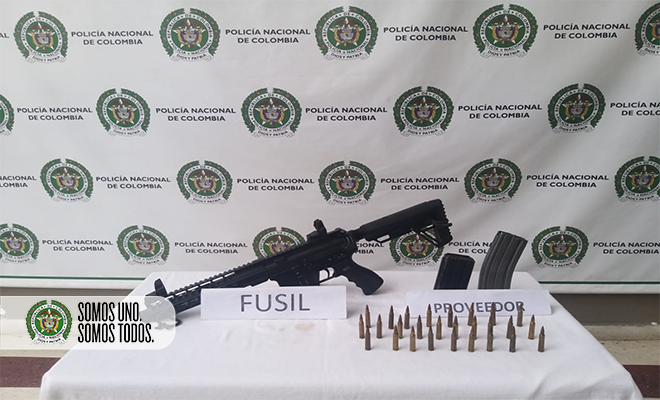 fusil incautado