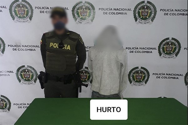 Capturamos a un sujeto por el delito de hurto calificado tentado El capturado había agredido a su víctima con una botella