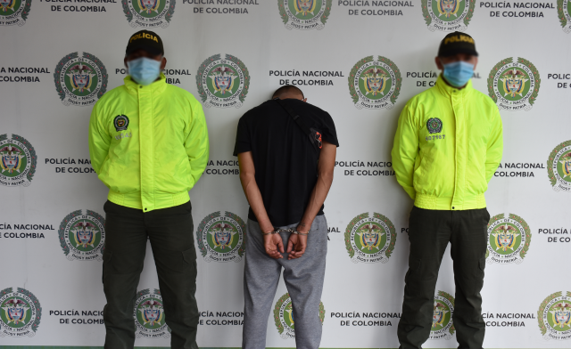 “El Americano” fue capturado por el delito de homicidio y fabricación, tráfico o porte de armas de fuego