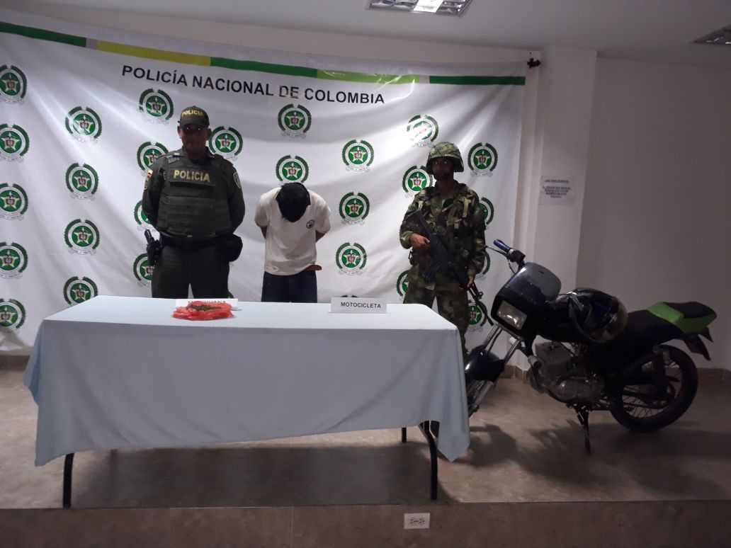 Capturado por porte y trafico de estupefacientes