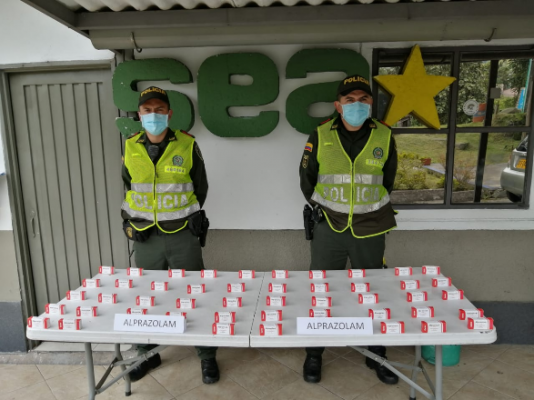 El medicamento tiene un avaluó de $2.000.000 Incautamos 50 cajas de alprazolam transportados bajo la modalidad de encomienda