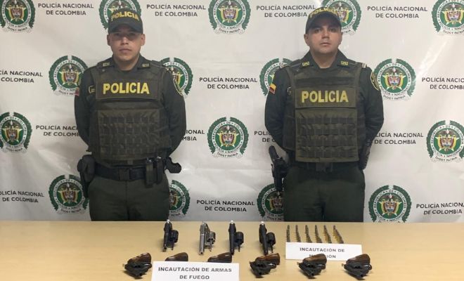 Dos cajas con armamento fueron descubiertas en vía Panamericana