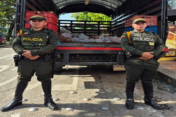 Dos funcionarios de la Seccional de Carabineros y Protección Ambiental incauta mas de 367 kilos de productos cárnicos en Neiva