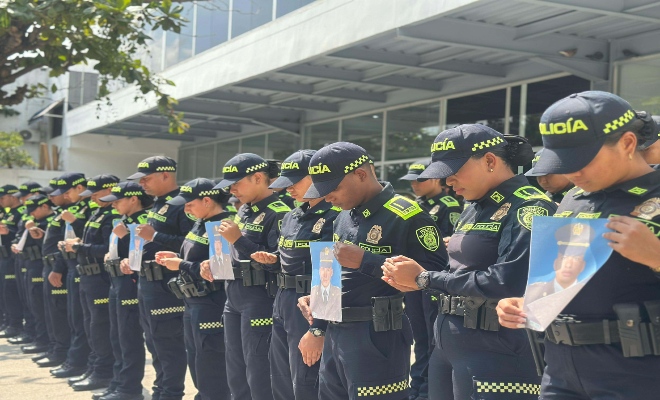 La Policía Nacional de Colombia rindió un homenaje solemne y profundamente sentido a sus 22 cadetes