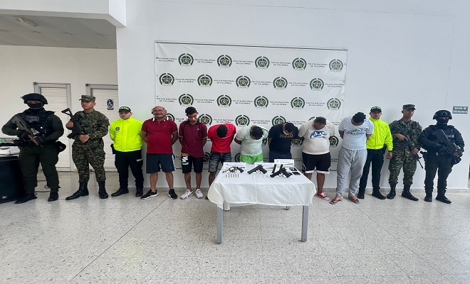 la acción operativa se llevaron a cabo 14 diligencias de allanamiento y registro 