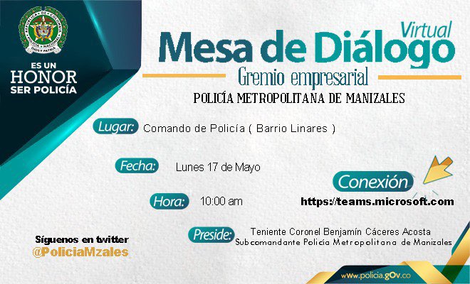 Se realizará el día 17 de mayo a las 10:00 am Se realizará el día 17 de mayo a las 10:00 am