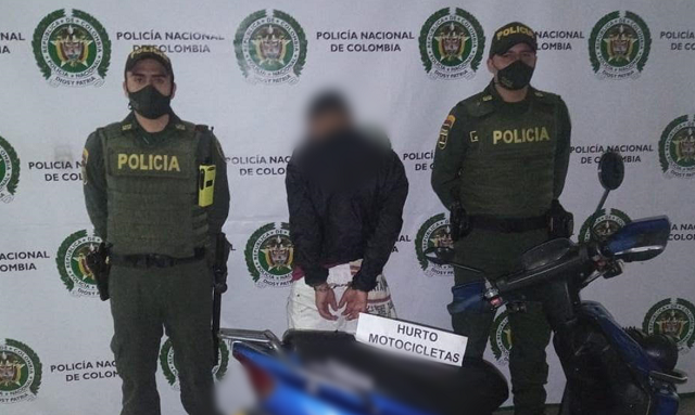 “Rigoberto” de 32 años sería el presunto autor del hurto  En menos de una hora logramos la recuperación de una motocicleta y capturamos al responsable