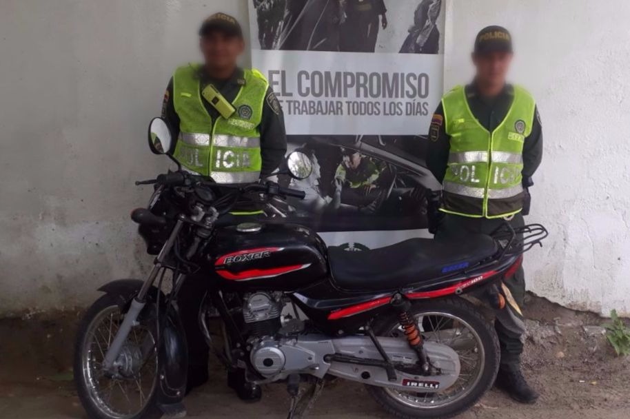 recuperación-motocicleta hurtada-cuadrante-mnvcc-Aracataca-magdalena