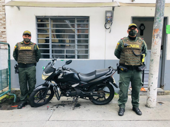 56 motocicletas han sido recuperadas en lo corrido del año en Manizales  Mediante el dispositivo policial PDA recuperamos una motocicleta