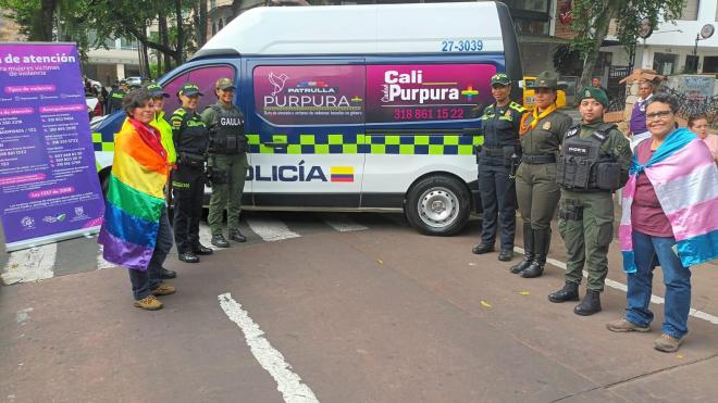 ‘Patrulla Púrpura’, contundente y efectiva en la protección de la Mujer en Cali