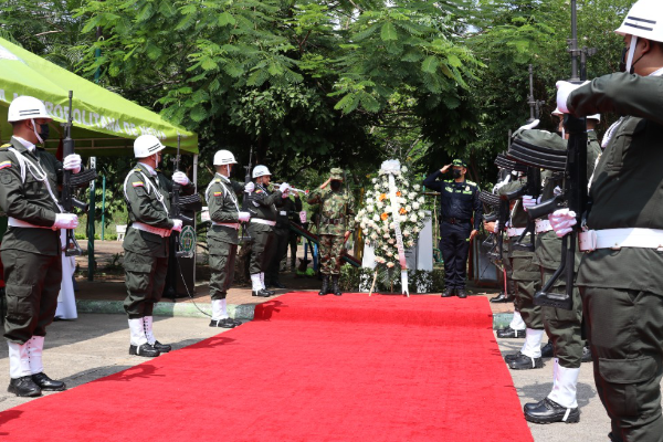 Policía nacional realizó un acto de memoria con el fin de dignificar y honrar a las víctimas del conflicto armado