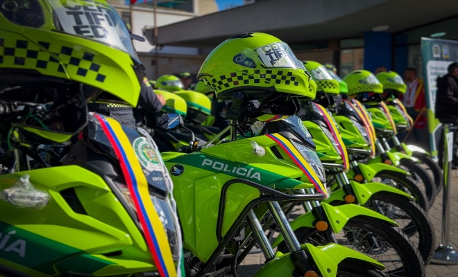 Nuevas 212 motocicletas al servicio de la seguridad de Bogotá