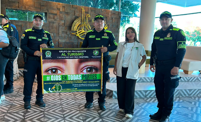 Policías y ICBF en campañas de prevención