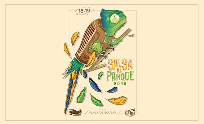 Afiche salsa al parque 2016