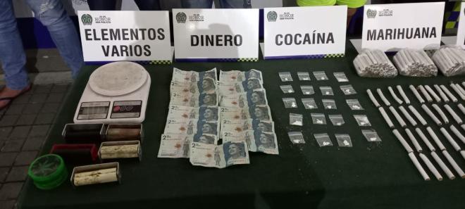Fueron incautadas al menos 300 dosis de estupefacientes