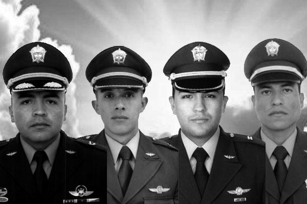 tragedia arerea en la policía nacional