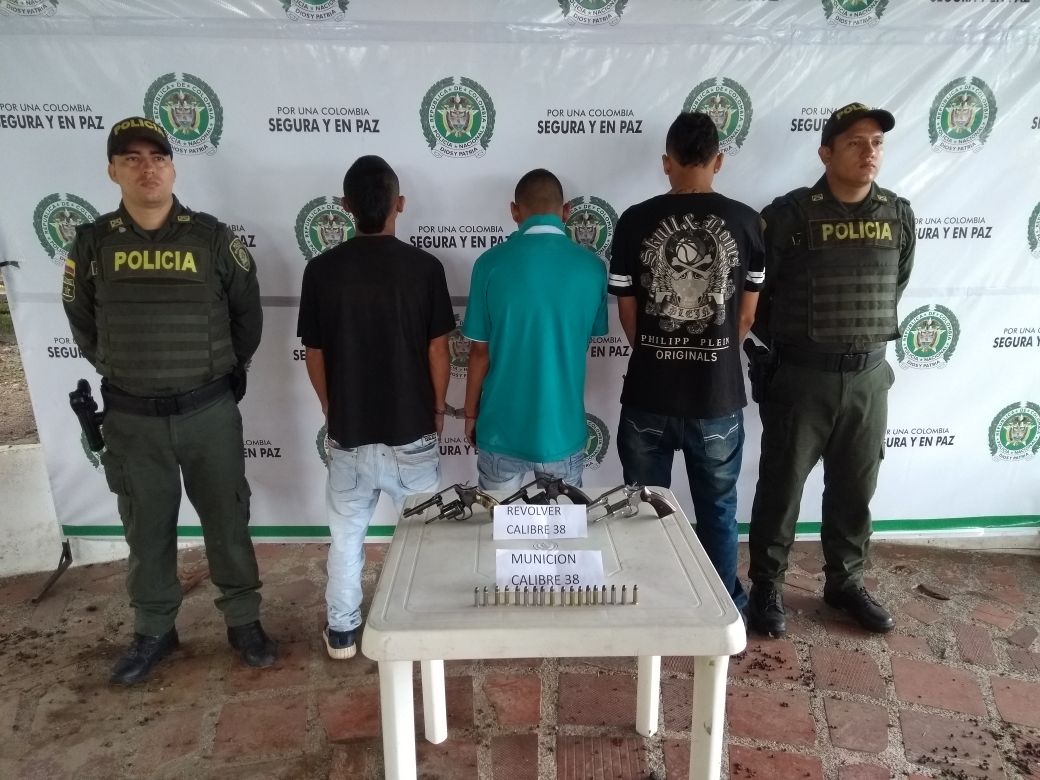 Capturados con Armas de fuego