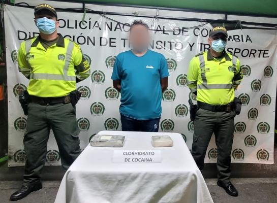 Usuario del servicio público transportaba la sustancia alucinógena entre sus pertenencias