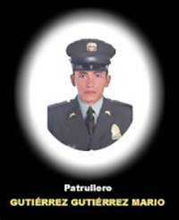 Fotografía del Señor Pt. Gutiérrez Gutiérrez Mario quien falleció en cumplimiento de su deber.