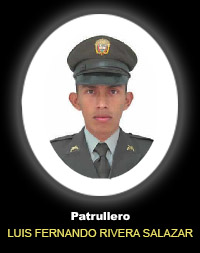 Fotografía del Señor Pt. Luis Fernando Rivera Salazar quien falleció en cumplimiento de su deber.