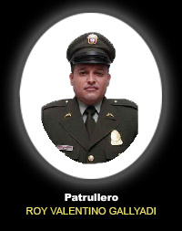 Fotografía del Señor Pt. Roy Valentino Gallyadi Fernández quien falleció en cumplimiento de su deber.