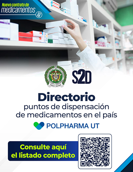 Directorio puntos de dispensación de medicamentos diciembre nuevo operador de la Dirección de Sanidad 2025