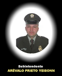 Fotografía del Señor Si. Arévalo Prieto Yeisonn quien falleció en cumplimiento de su deber.