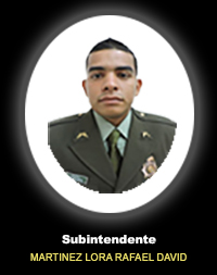 Fotografía del Señor Si. Si. Martínez Lora Rafael David quien falleció en cumplimiento de su deber