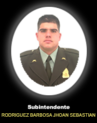 Fotografía del Señor Si. Rodriguez Barbosa Jhoan Sebastian quien falleció en cumplimiento de su deber.