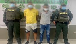 Por fuga de presos capturamos a dos hombres en Chinú Incumplían la norma teniendo el beneficio de casa por cárcel, cuando fueron sorprendidos por los uniformados.